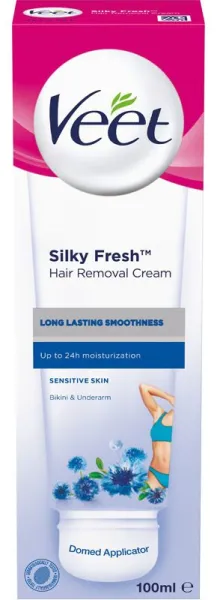 Veet Silky Fresh Crème Dépilatoire 100 ml - Peau Sensible