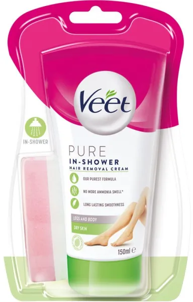 Veet In Shower Hair Removal Cream 150 ml - Peau sèche